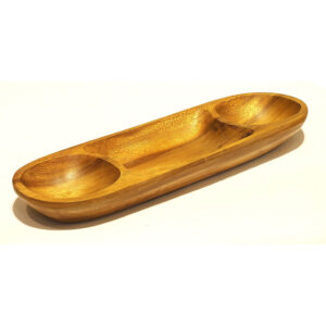 X- COPETINERO OVAL 3 DIVISIONES MADERA