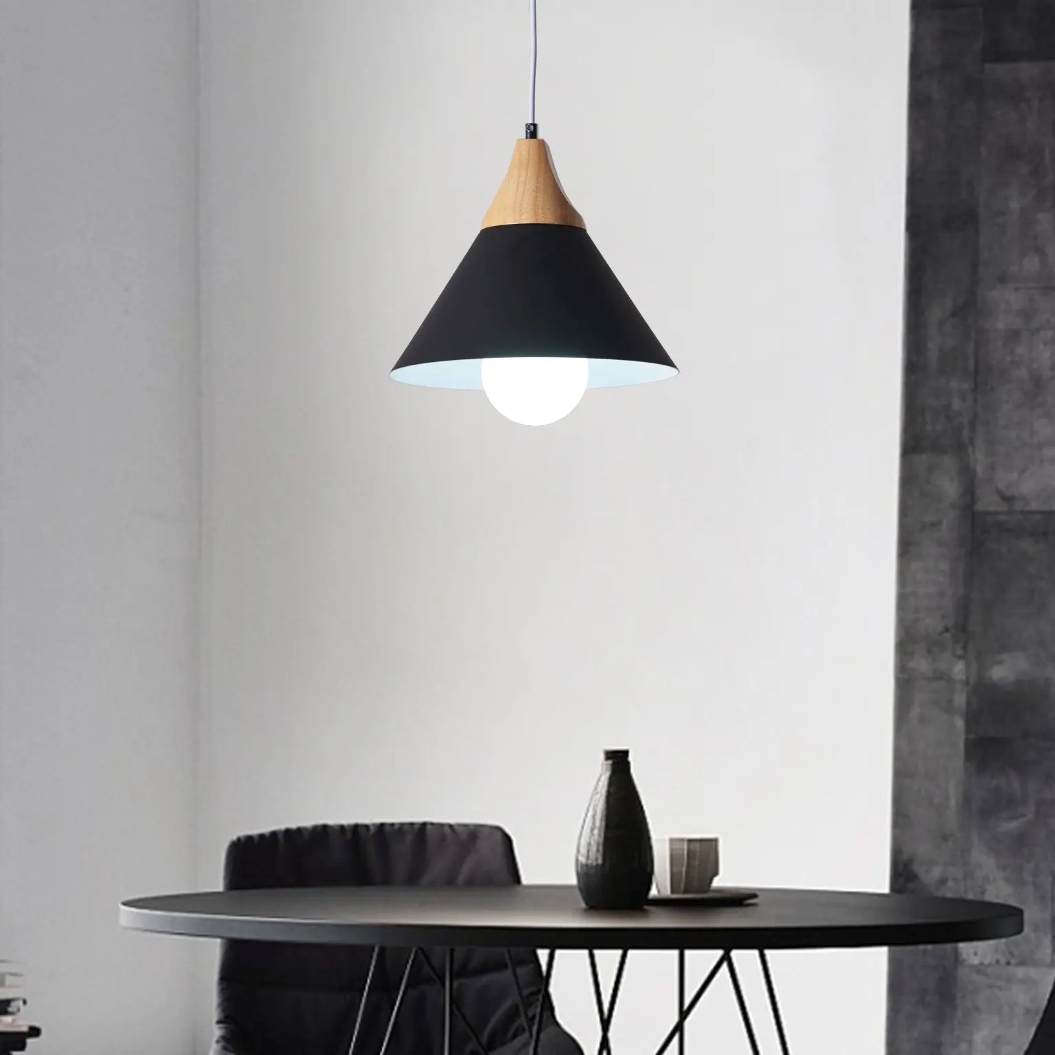 Luminaria colgante Frey - Negro - Imagen 6