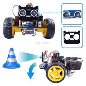 R- Kit Auto Ultrasonico Stem Education Para Ensamblar Juguete
