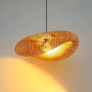 Luminaria colgante Elle - Fibra de Bamboo