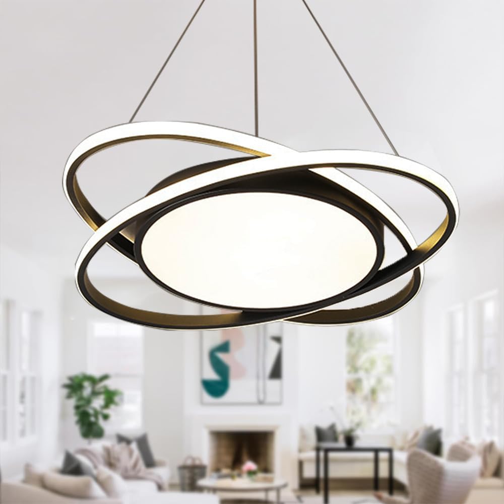 Luminaria LED Orbital colgante negro - Imagen 3