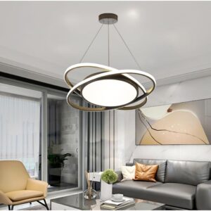 Luminaria LED Orbital colgante negro