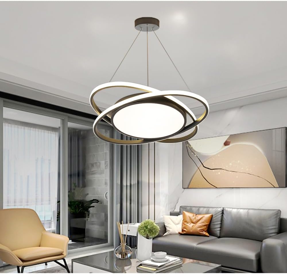 Luminaria LED Orbital colgante negro