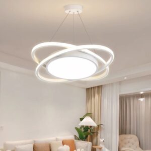 Luminaria LED Orbital colgante blanco